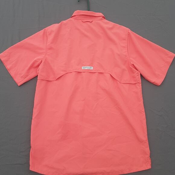 Realtree Fishing Shirt Size Small Salmon Button Up Short Sleeve Pockets Vented - Picture 6 of 10